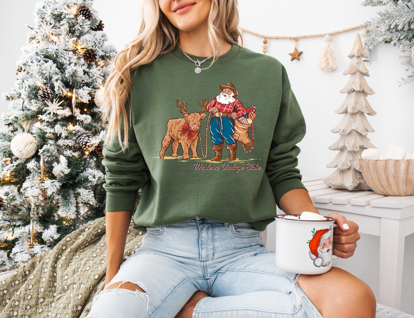 SANTA BOUGHT ME A HIGHLAND COW