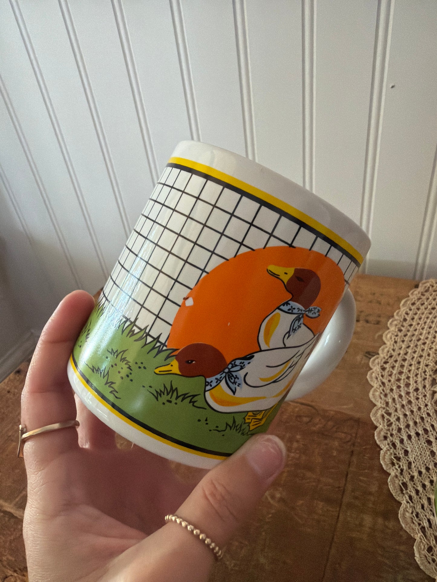 SET OF 2 DUCK MUGS