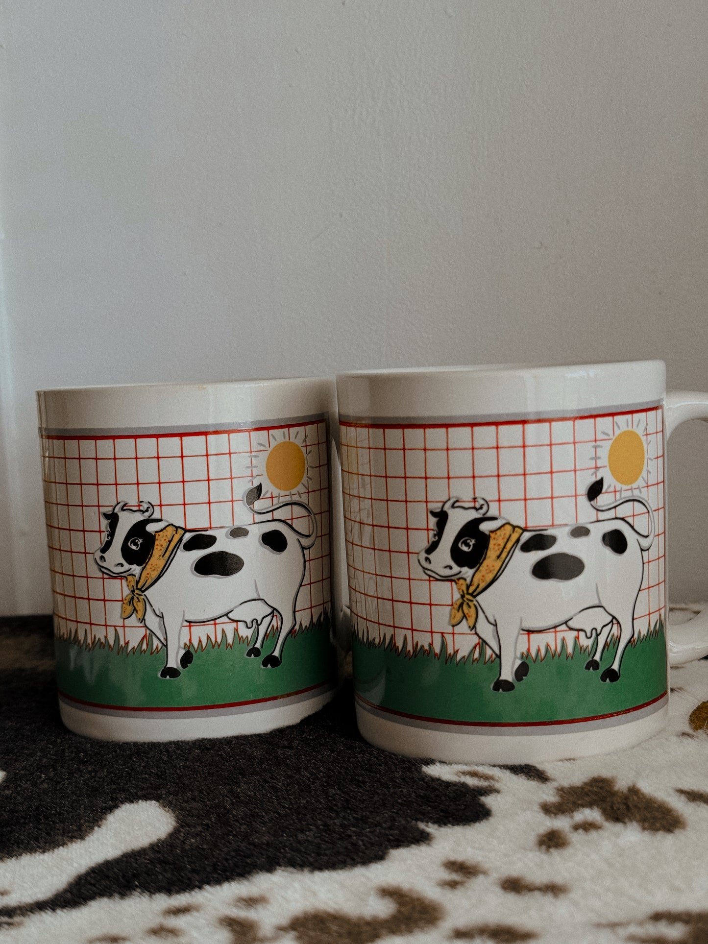 TWO COW MUGS