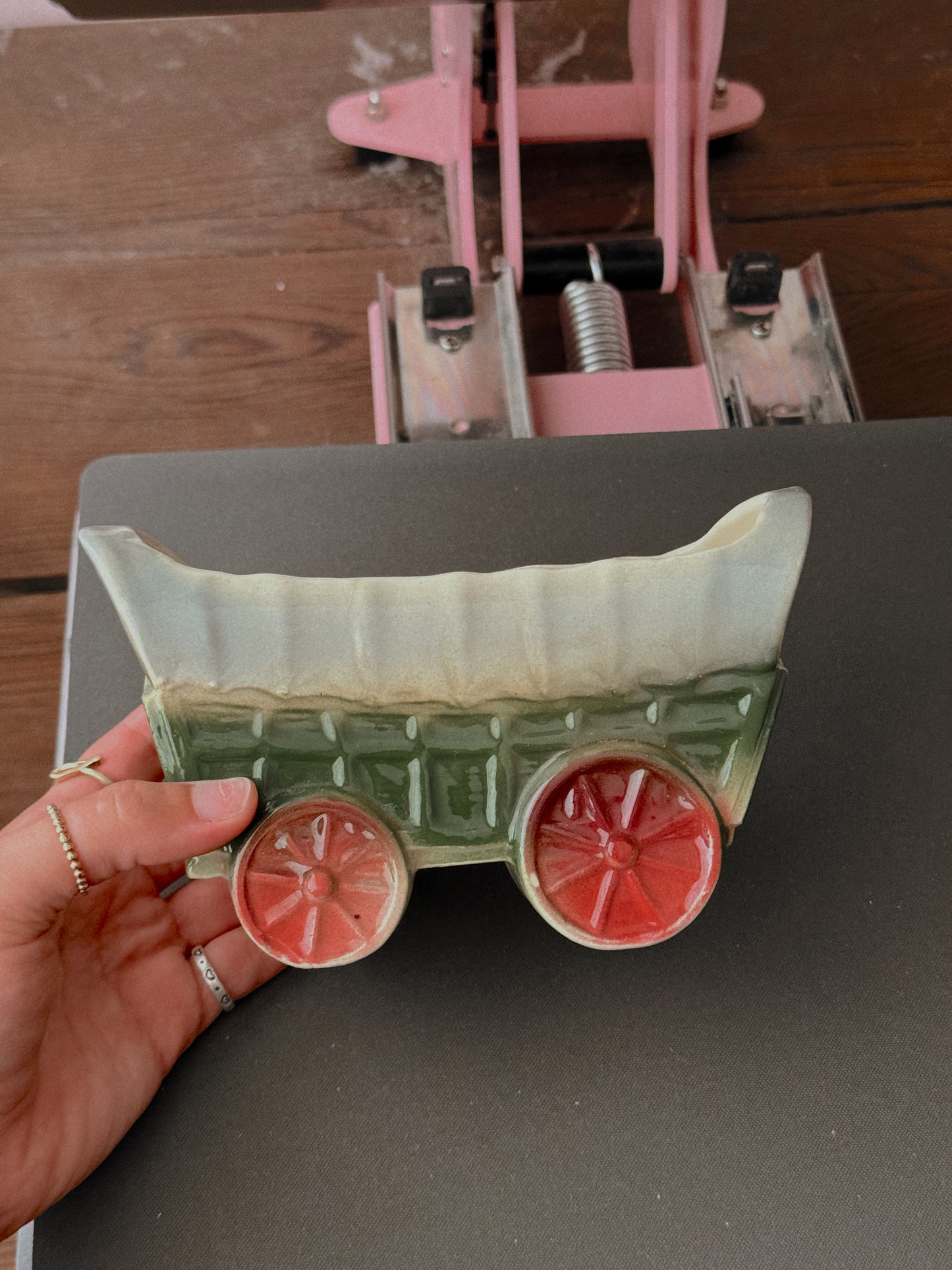 VINTAGE WAGON PLANTER