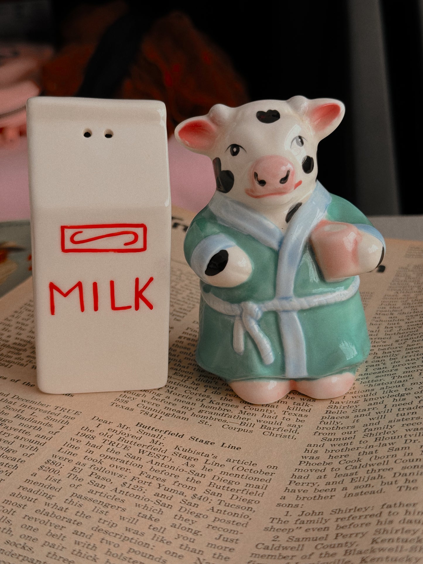 MILK JUG COW S&P SHAKERS