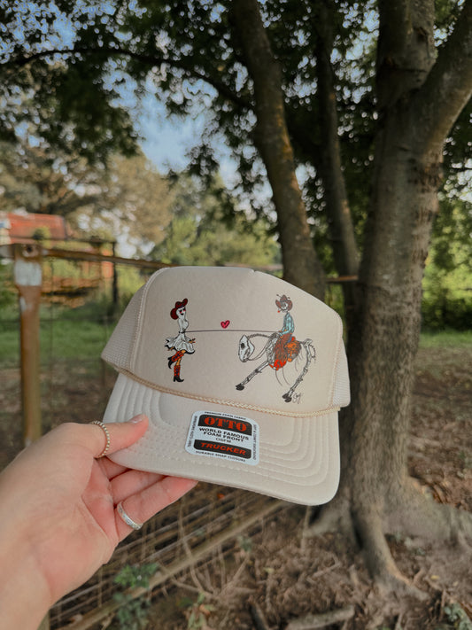 SPOOKY SKELE-COWGHOUL LOVER TRUCKER