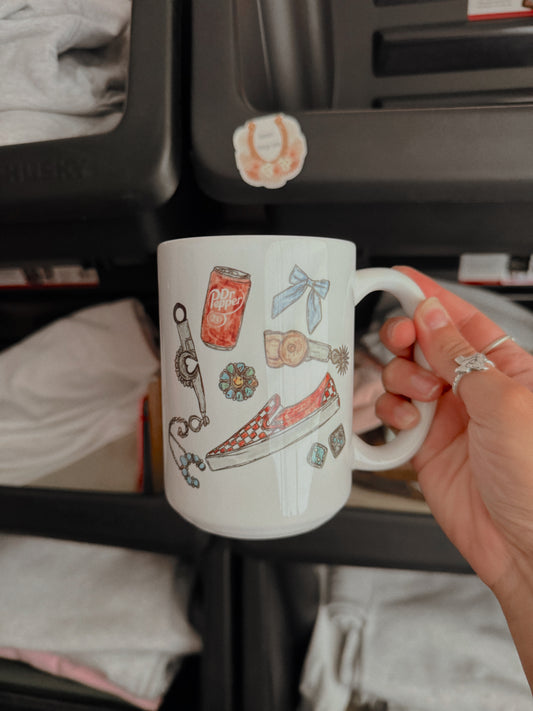 COWGIRL COLLAGE MUG