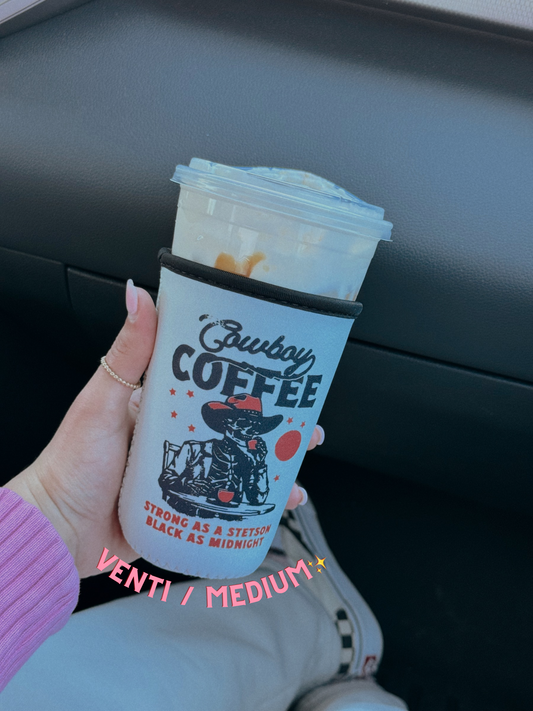 COWBOY COFFEE COOZIE