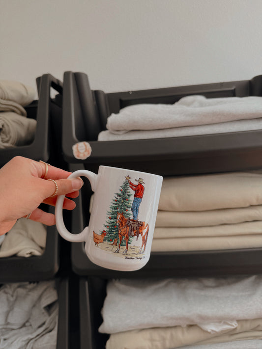 COWBOY DECORATING MUG