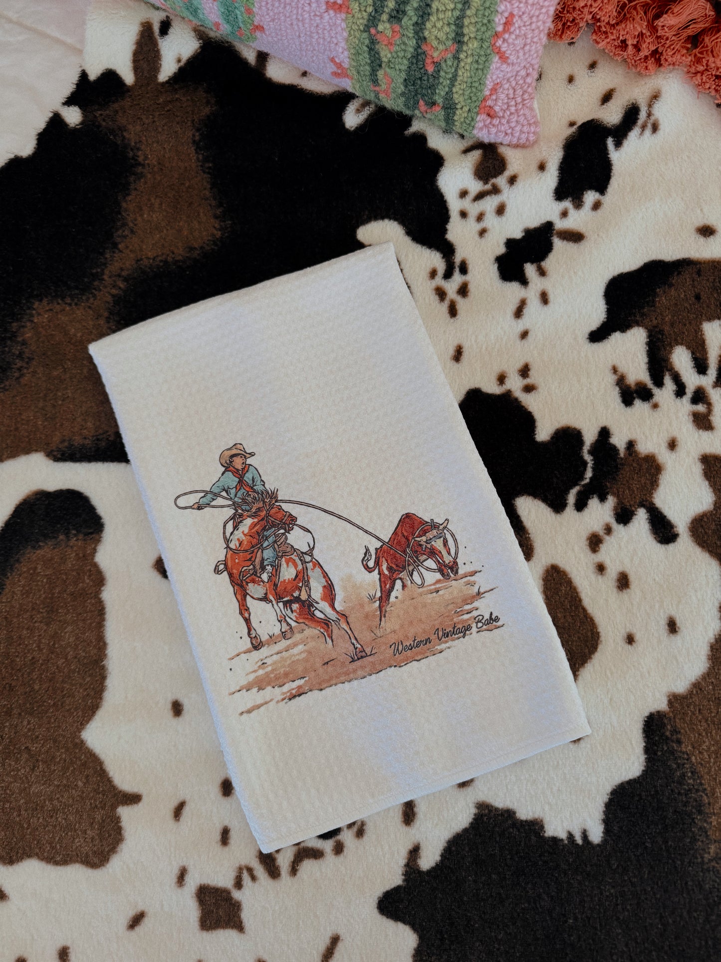 RANCH COWBOY TEA TOWEL