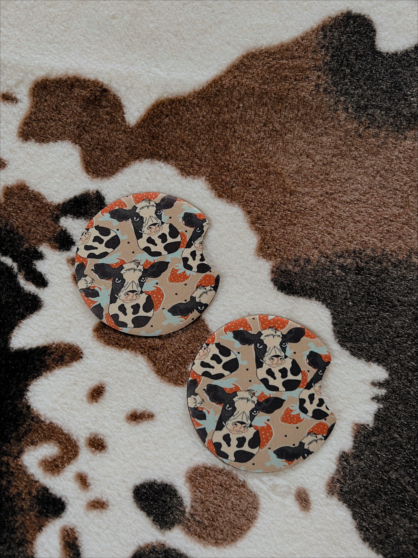 STRAWBERRY COW CAR COASTER