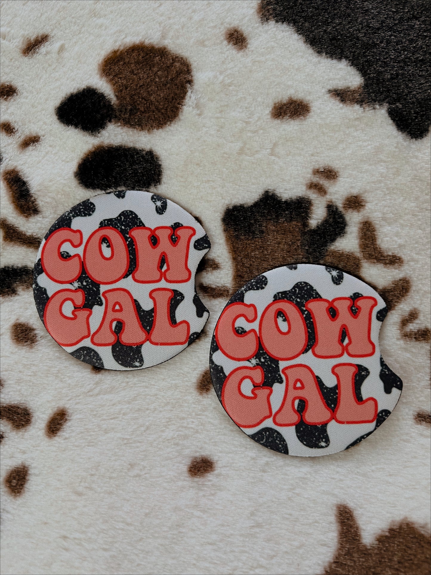 COW GAL CAR COASTER