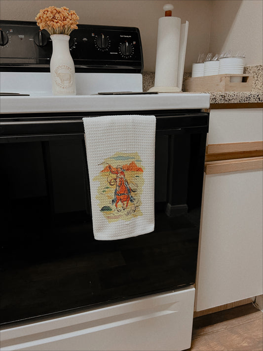 COWBOY TEA TOWEL