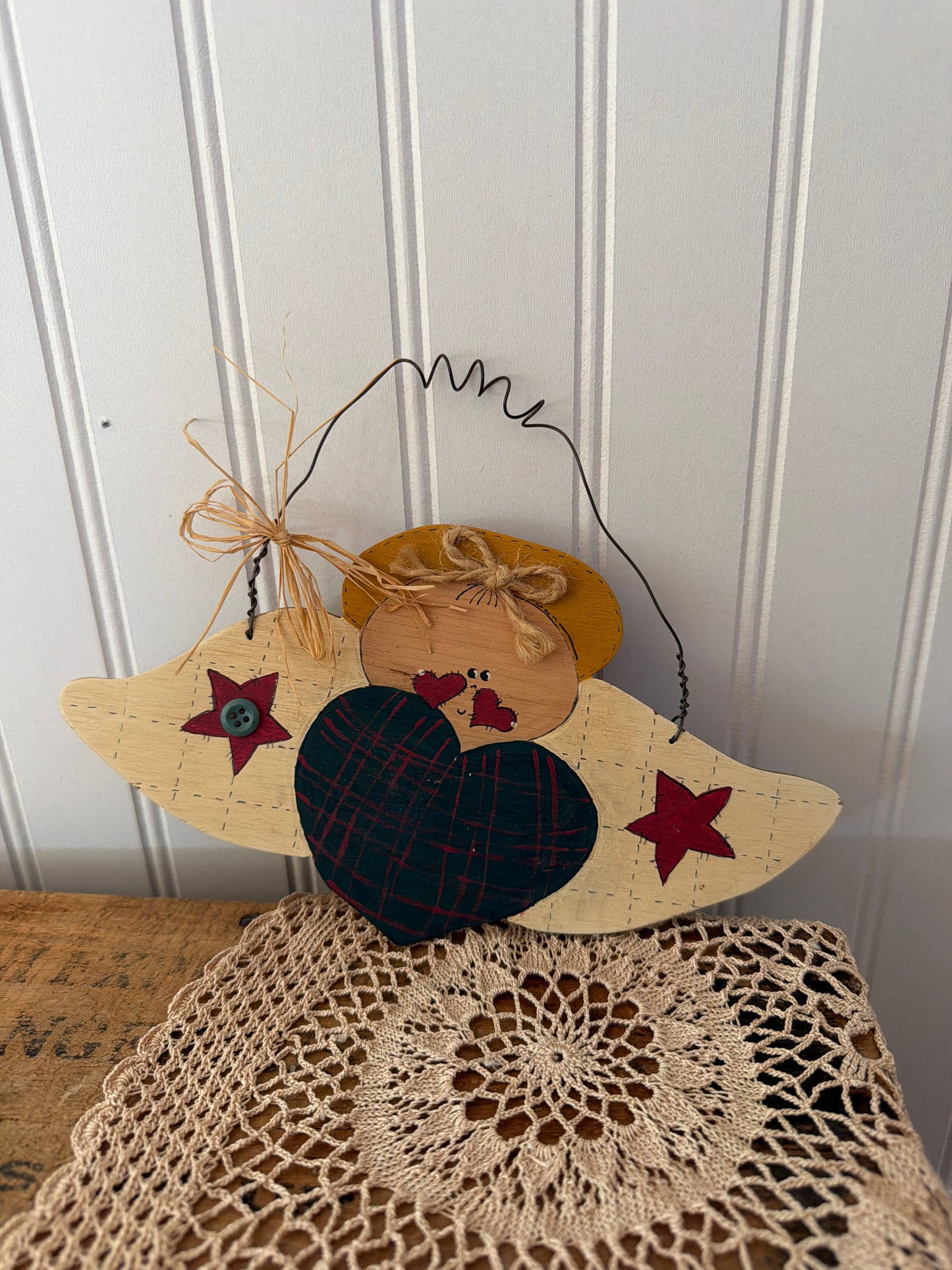 BABY ANGEL WOODEN WALL DECOR