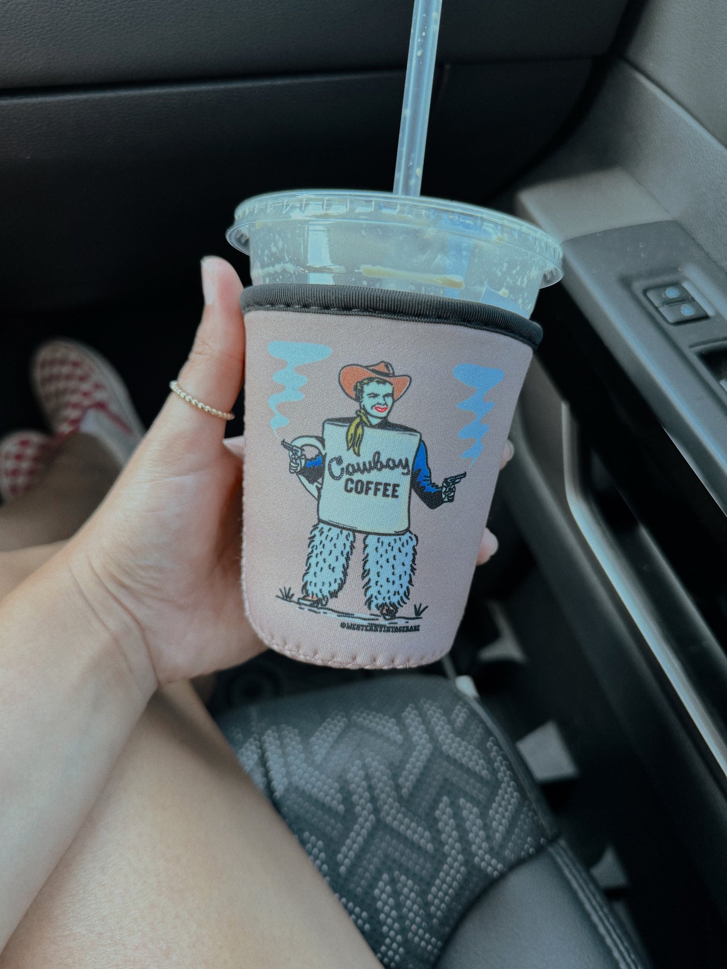 COWBOY COFFEE COOZIE