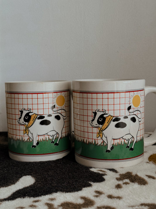 TWO COW MUGS