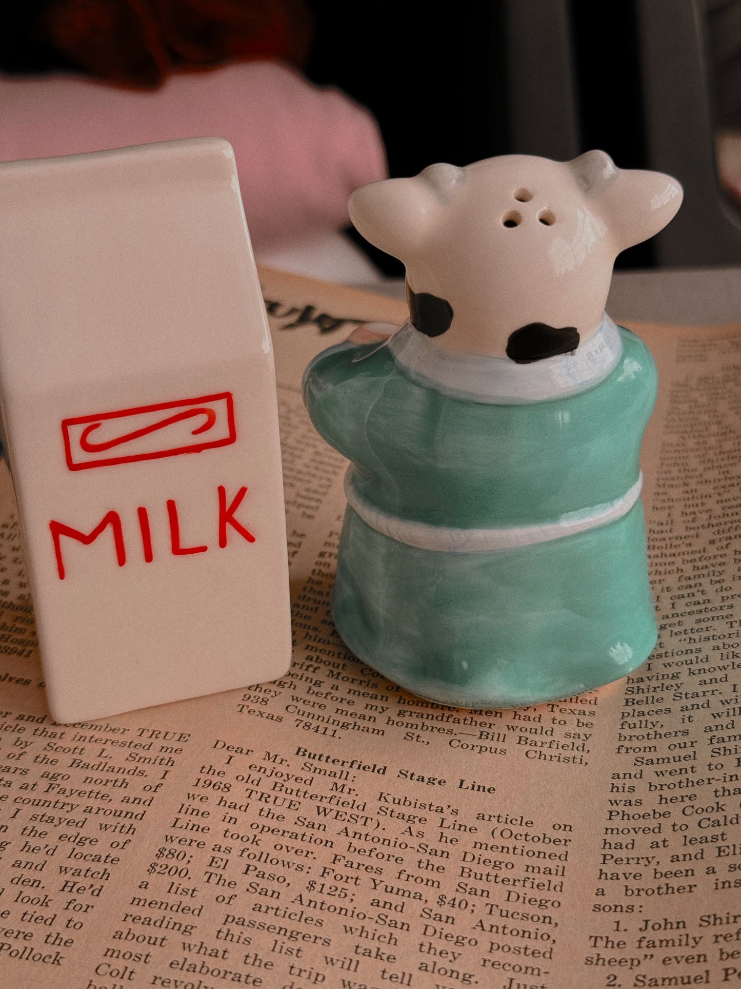 MILK JUG COW S&P SHAKERS