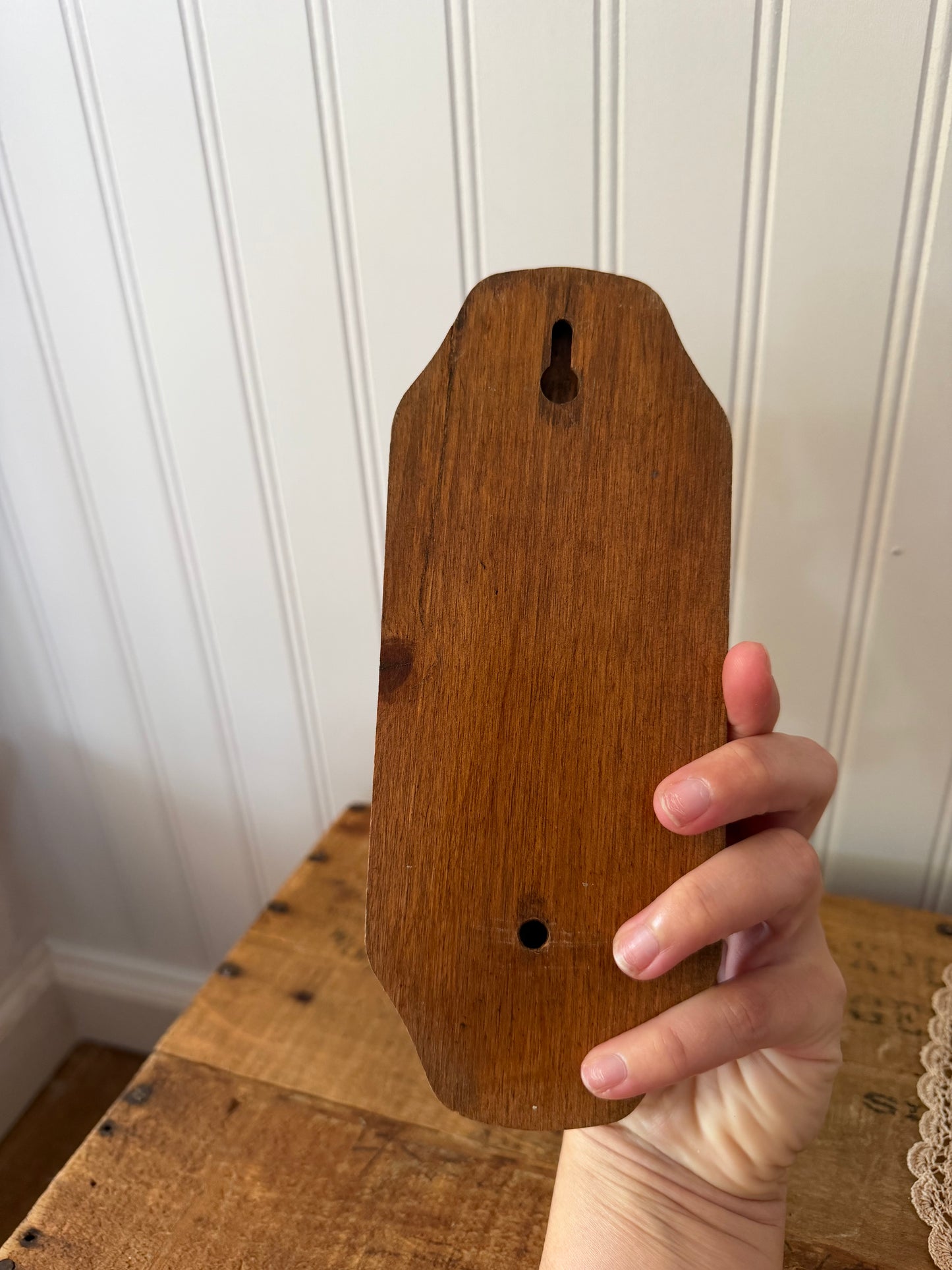 WOODEN CANDLESTICK HOLDER