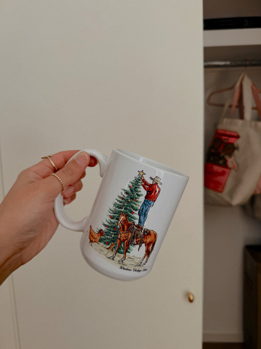 COWBOY DECORATING MUG