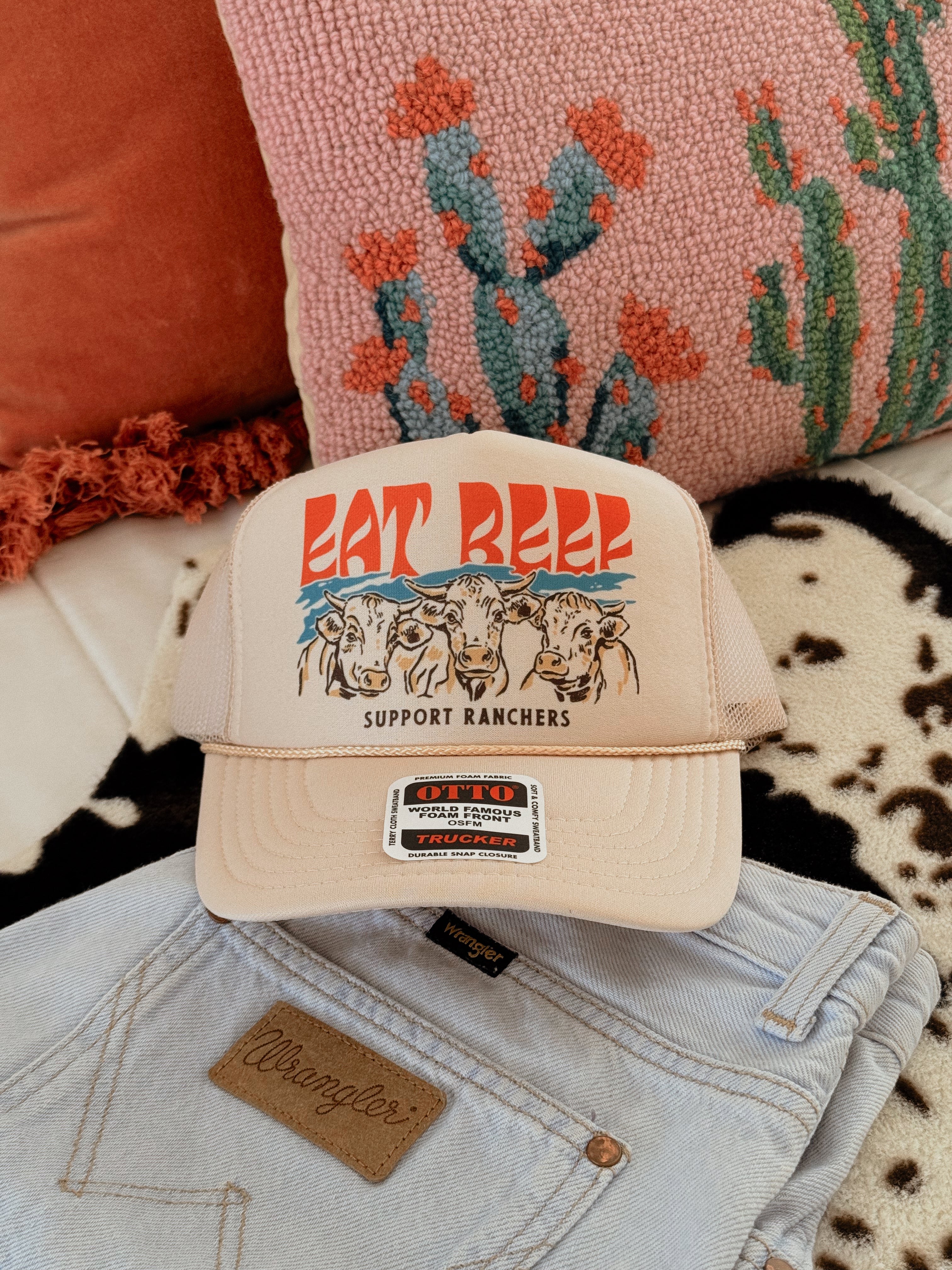 SUPPORT RANCHERS EAT BEEF HAT – Western Vintage Babe