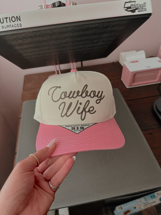 COWBOY WIFE PRO STYLE CAP