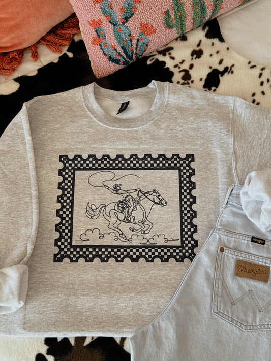 RODEO CHECKERED STAMP