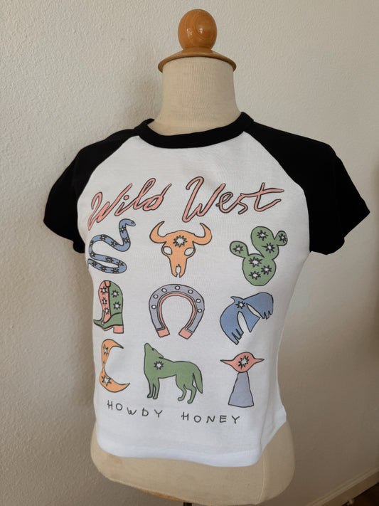 WILD WEST HONEY BABY TEE
