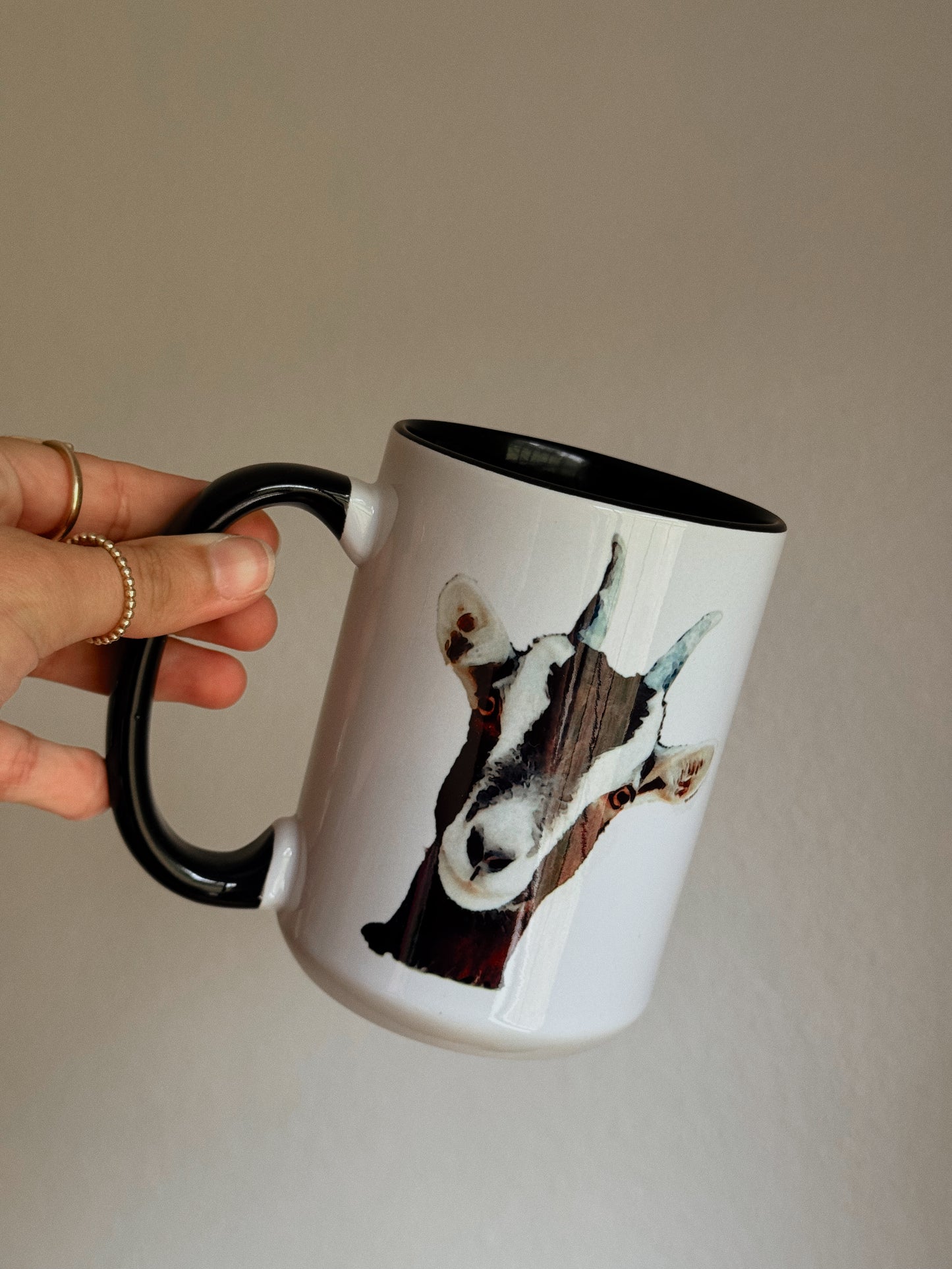 WATERCOLOR GOAT MUG
