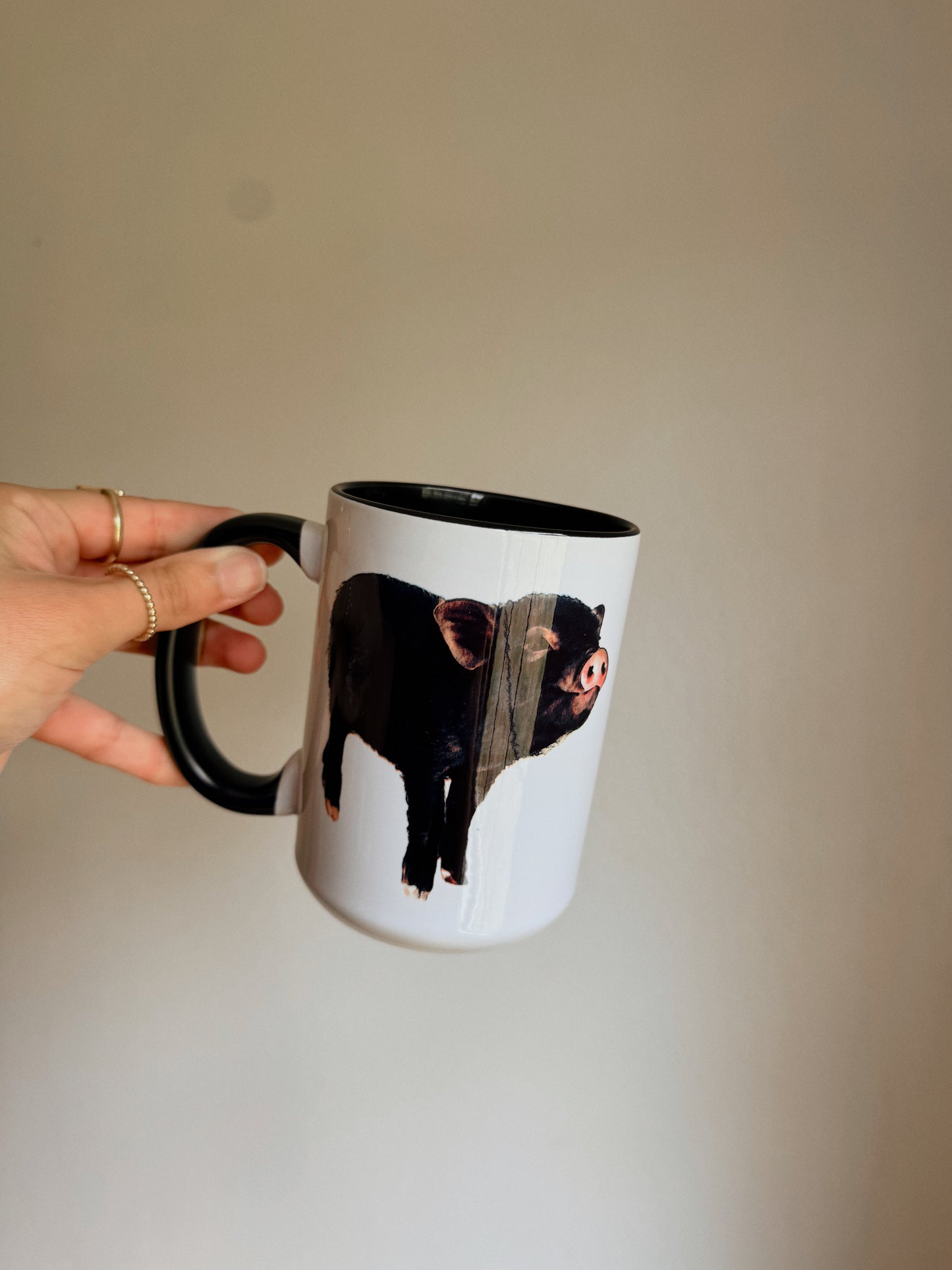 WATERCOLOR PIG MUG