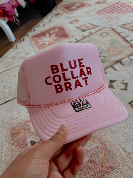 BLUE COLLAR BRAT TRUCKER HAT