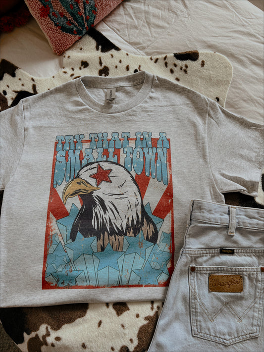 SMALL TOWN EAGLE TEE