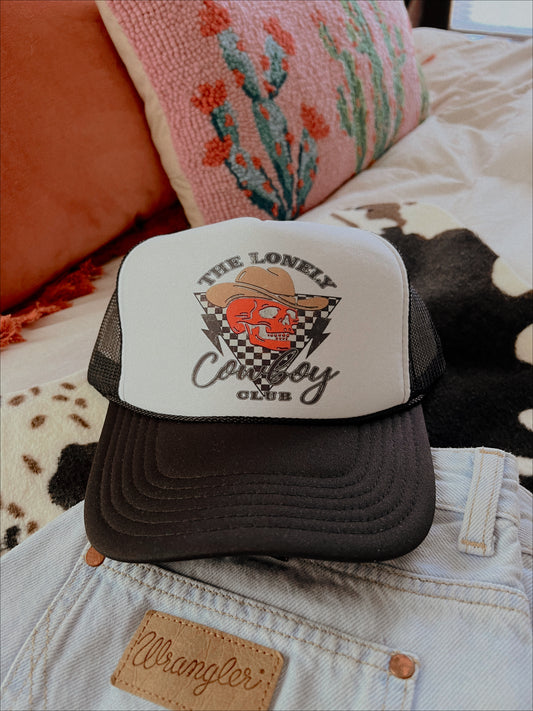 LONELY COWBOY CLUB TRUCKER HAT